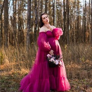 Tulle Maternity Photoshoot Gown